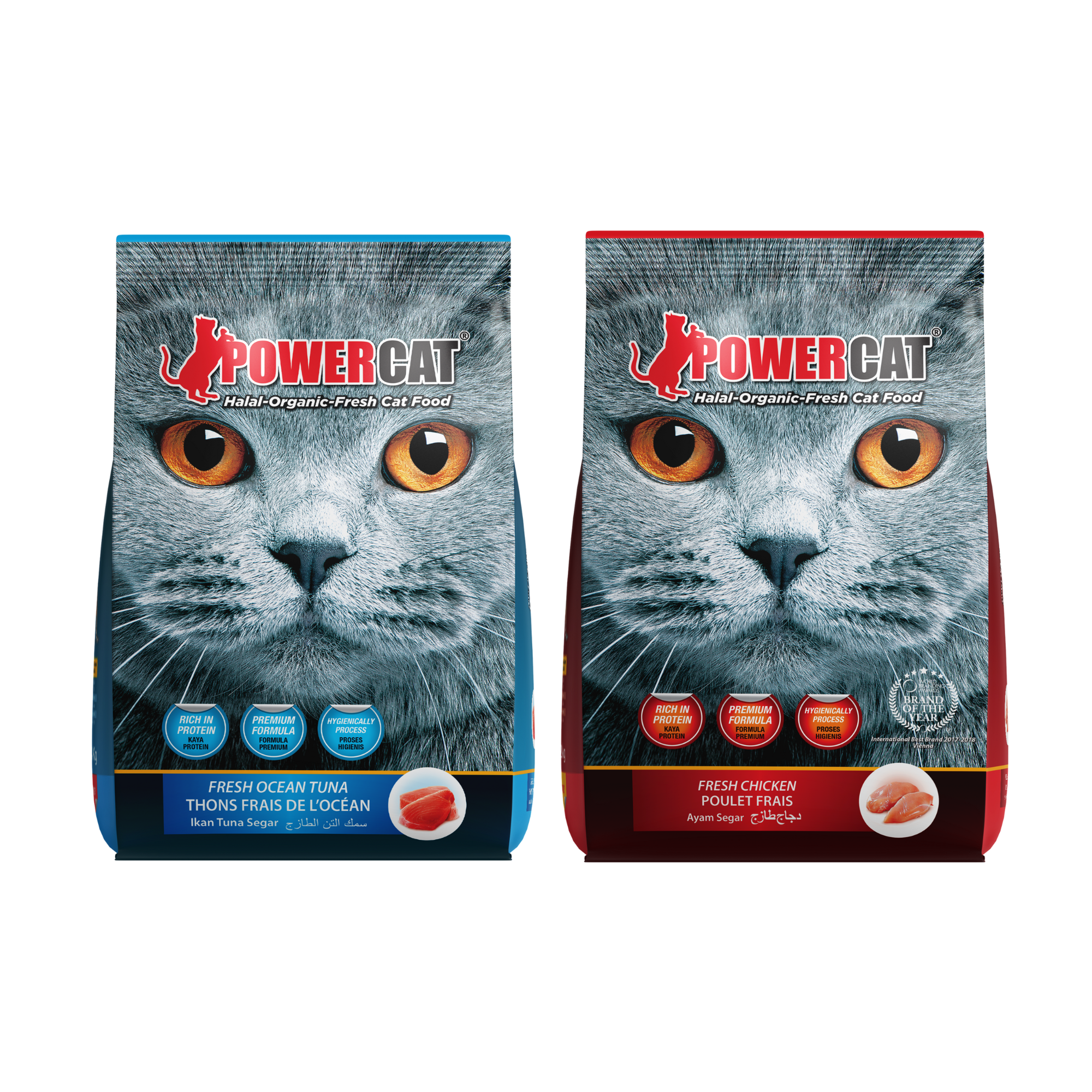 Powercat Protein Duo – 1.3 kg Each (Ocean Tuna & Chicken)