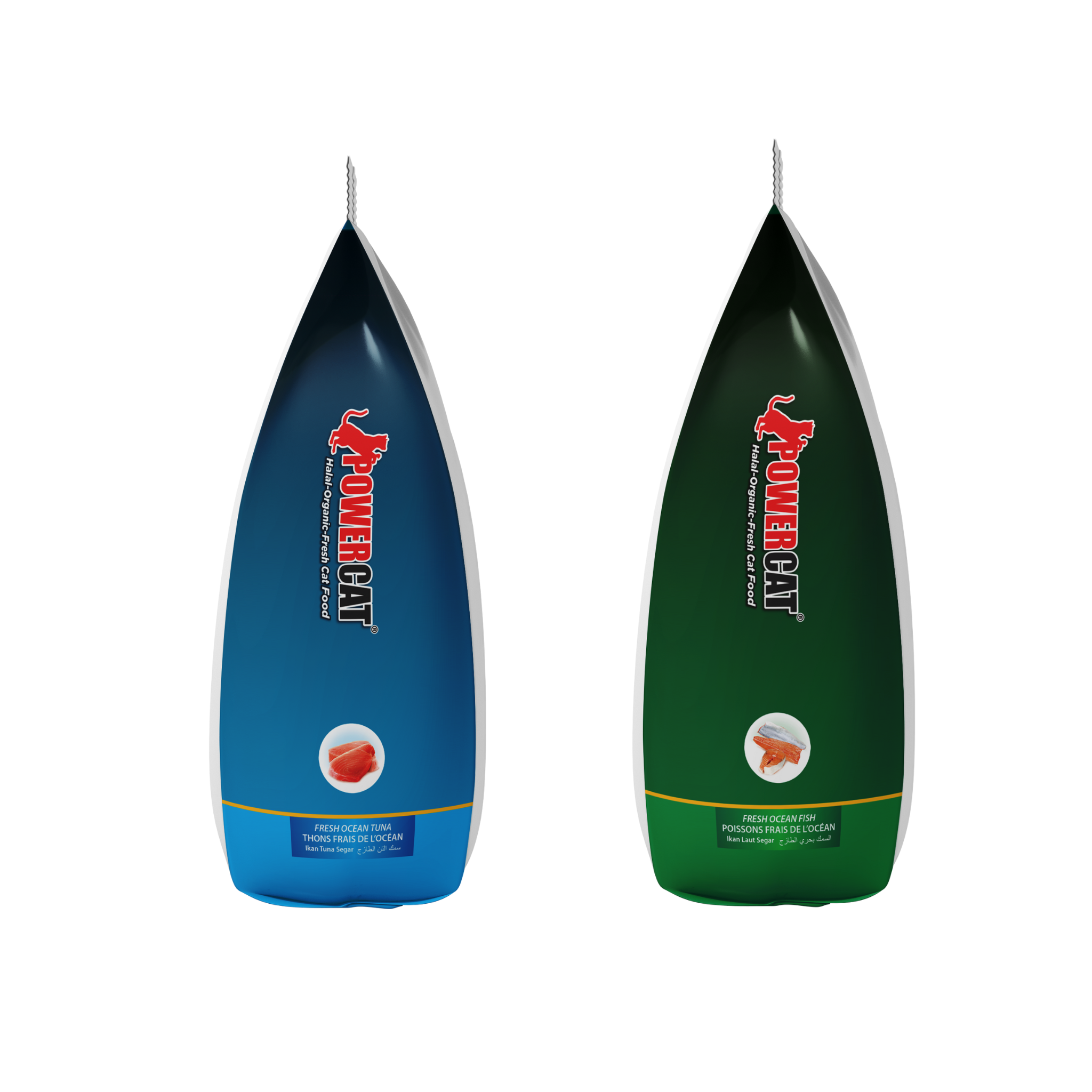 Powercat Fresh Ocean Duo – 450 g Each (Tuna & Fish)
